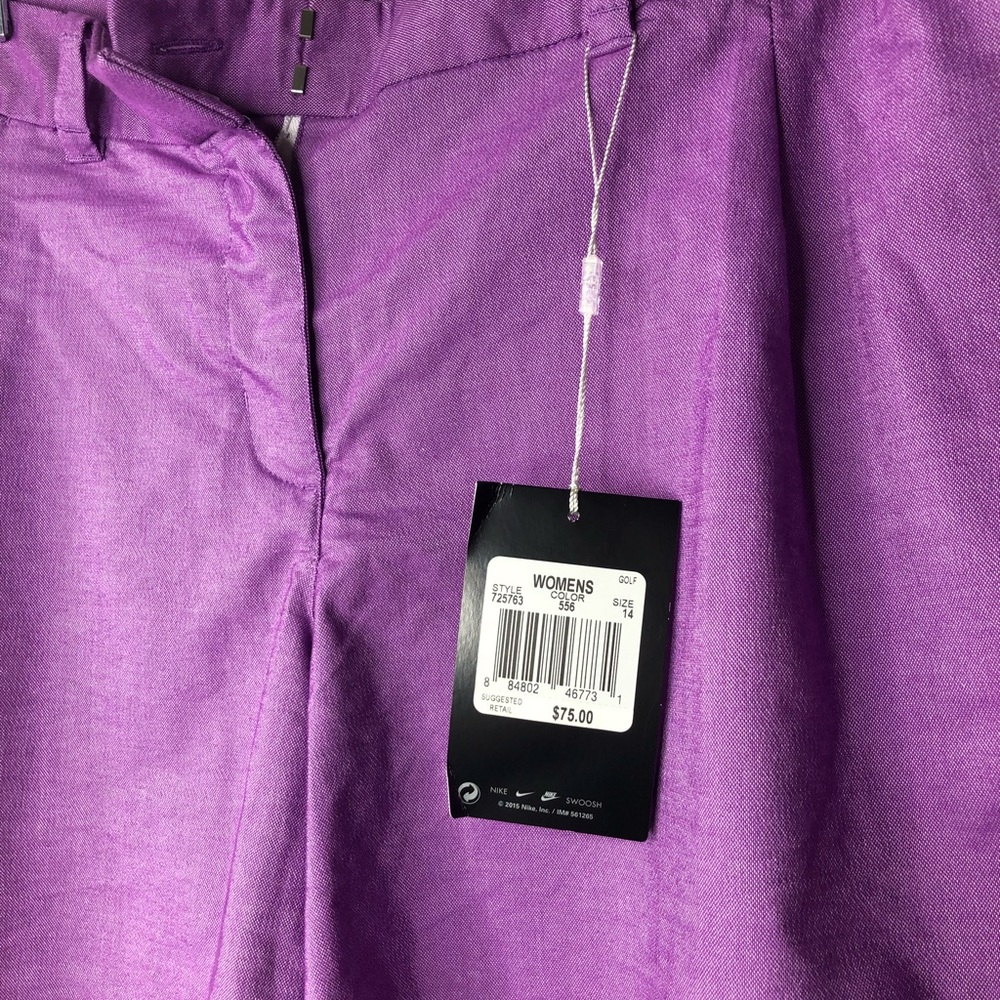 Nike Golf Oxford Shorts Size 14 Purple - Picture 4 of 7